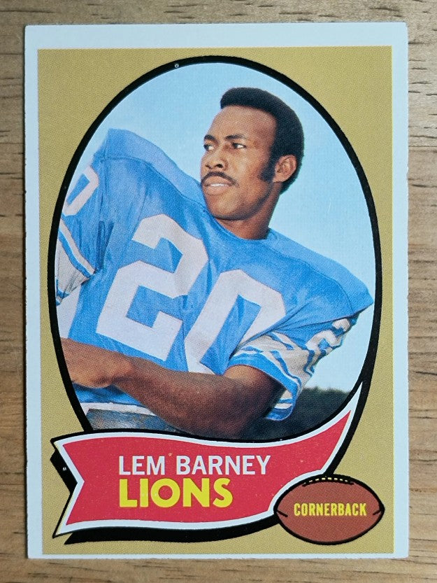 1970 Topps #75 Lem Barney RC (EX)