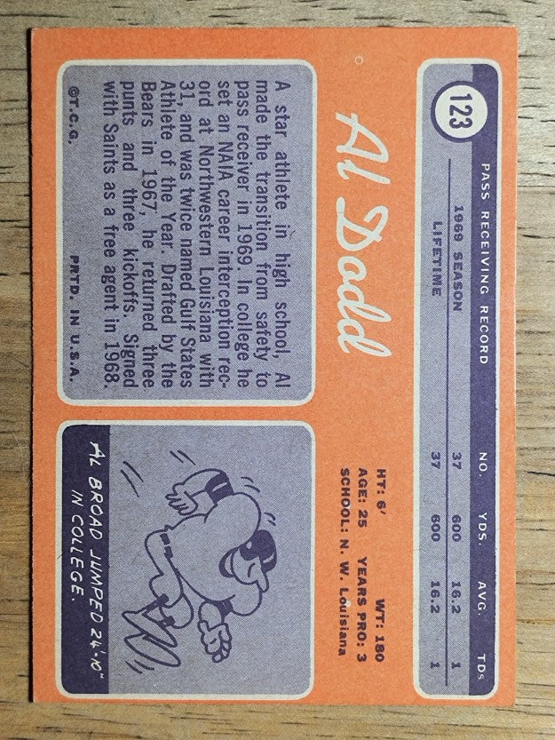 1970 Topps #123 Al Dodd RC (EX)