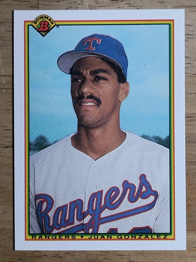 1990 Bowman #492 Juan Gonzalez RC