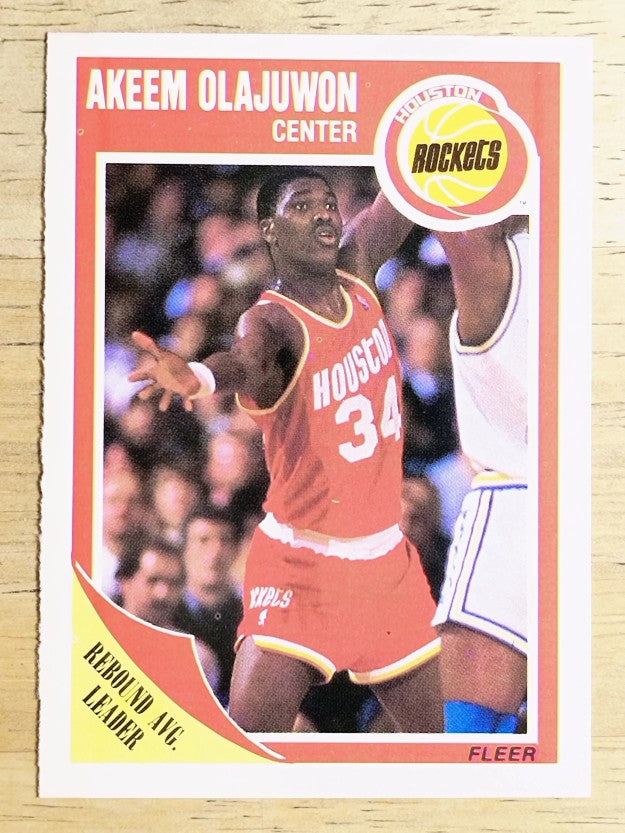1989-90 Fleer #61 Hakeem Olajuwon