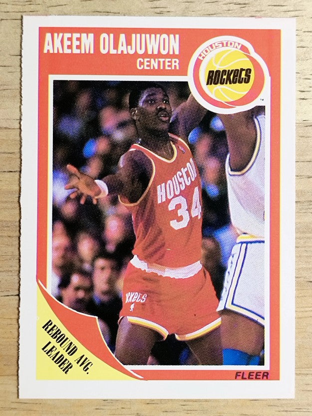 1989-90 Fleer #61 Hakeem Olajuwon
