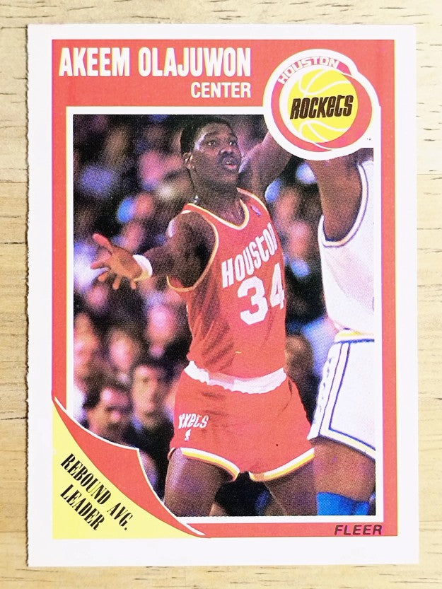 1989-90 Fleer #61 Hakeem Olajuwon