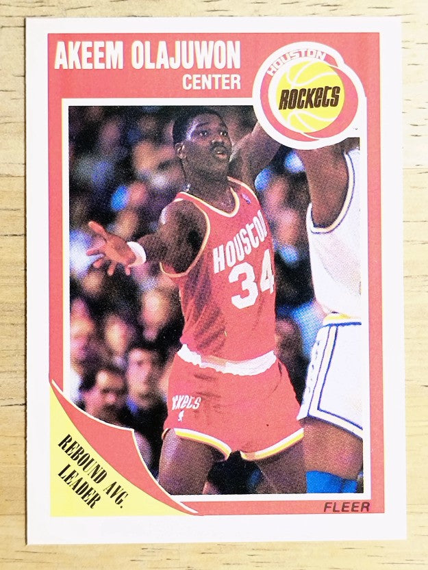 1989-90 Fleer #61 Hakeem Olajuwon