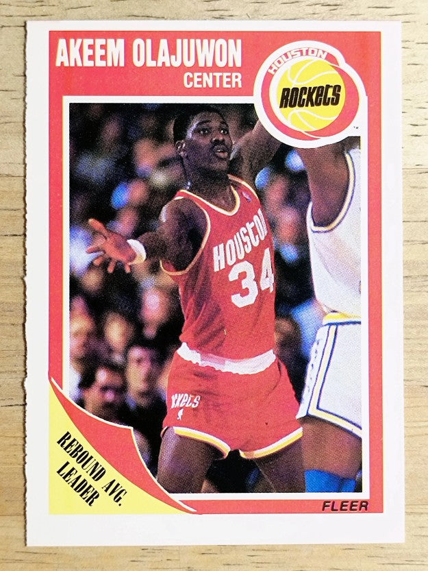 1989-90 Fleer #61 Hakeem Olajuwon