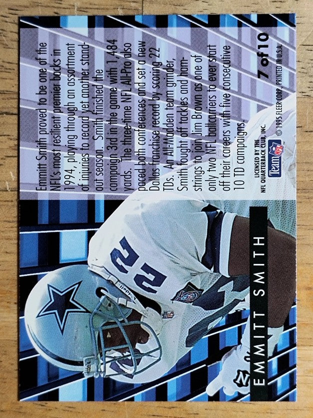 1995 Fleer Gridiron Leaders #7 Emmitt Smith