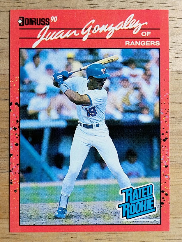 1990 Donruss #33B Juan Gonzalez COR RC