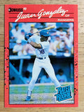 1990 Donruss #33B Juan Gonzalez COR RC