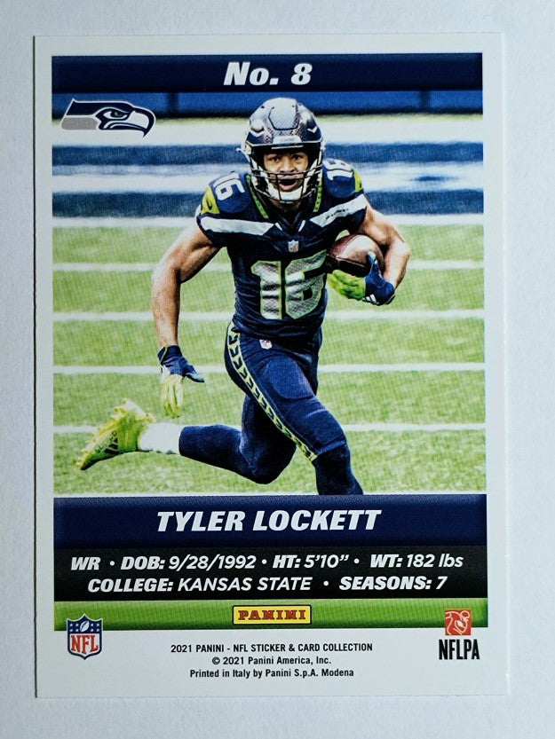 2021 Panini Stickers Cards #8 Tyler Lockett