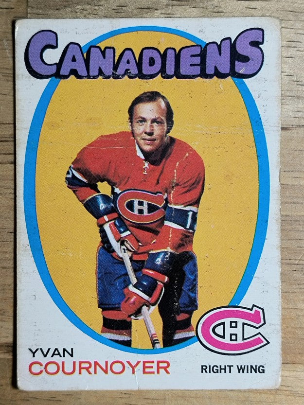 1971-72 O-Pee-Chee #15 Yvan Cournoyer (POOR)