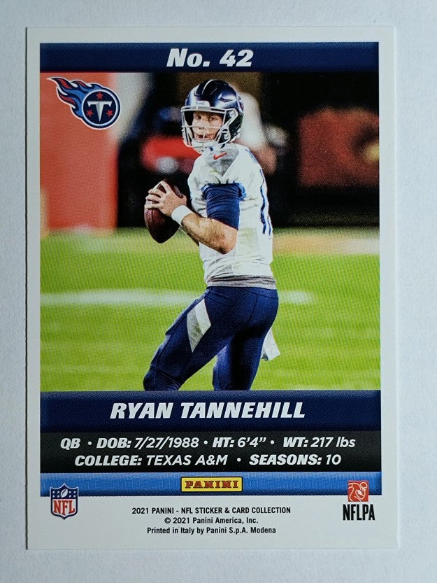 2021 Panini Stickers Cards #42 Ryan Tannehill