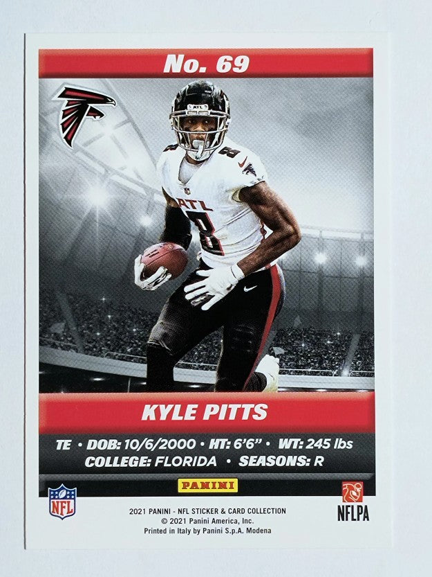 2021 Panini Stickers Cards #69 Kyle Pitts