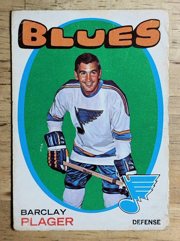 1971-72 O-Pee-Chee #66 Barclay Plager (POOR)