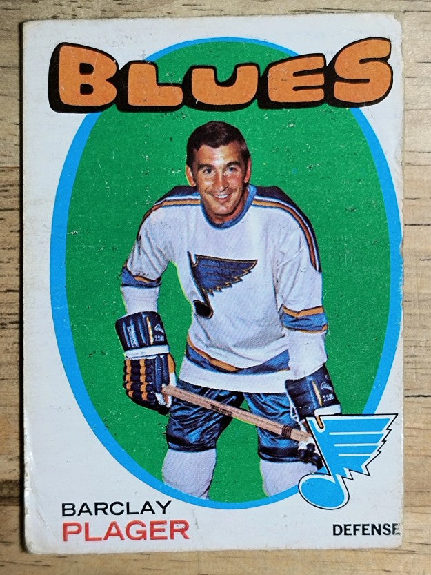 1971-72 O-Pee-Chee #66 Barclay Plager (POOR)