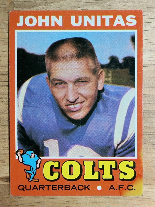 1971 Topps #1 Johnny Unitas (VGEX)