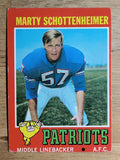 1971 Topps #3 Marty Schottenheimer RC (EX)
