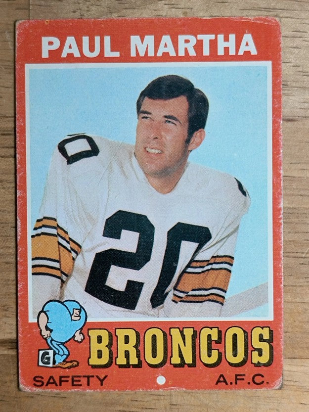 1971 Topps #38 Paul Martha (VG)