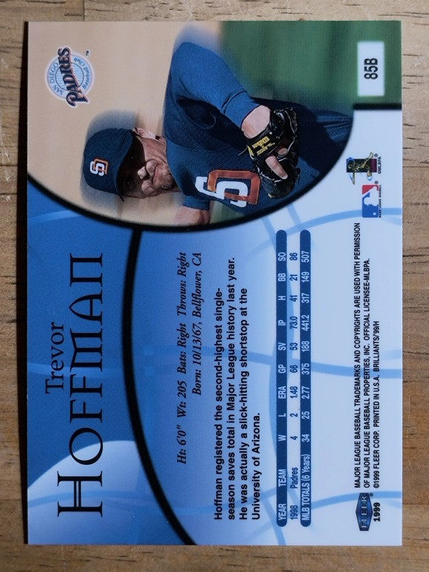 1999 Fleer Brilliants Blue #85 Trevor Hoffman