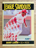 1990 Fleer League Standouts #1 Barry Larkin