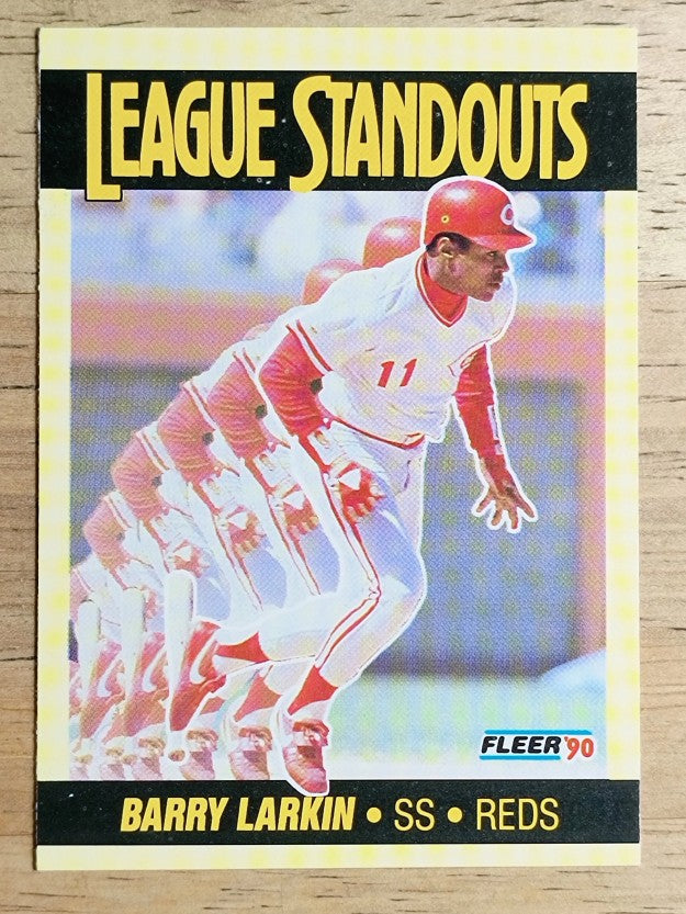 1990 Fleer League Standouts #1 Barry Larkin