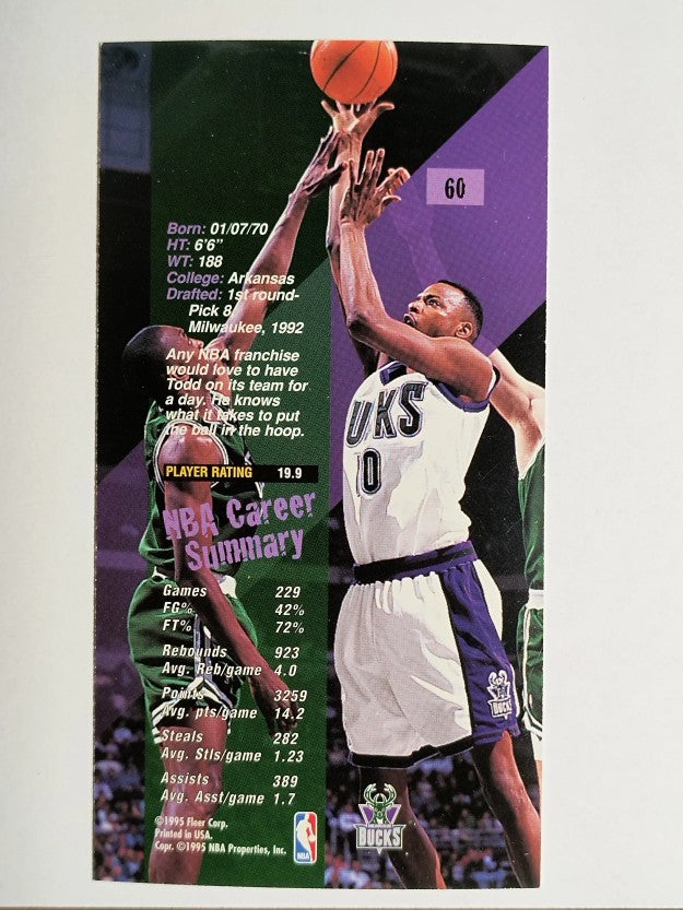 1995-96 Jam Session #60 Todd Day