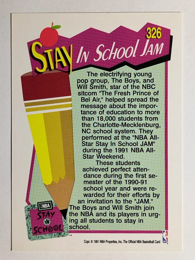 1991-92 Hoops #326 All-Star Jam/Will Smith (NM)
