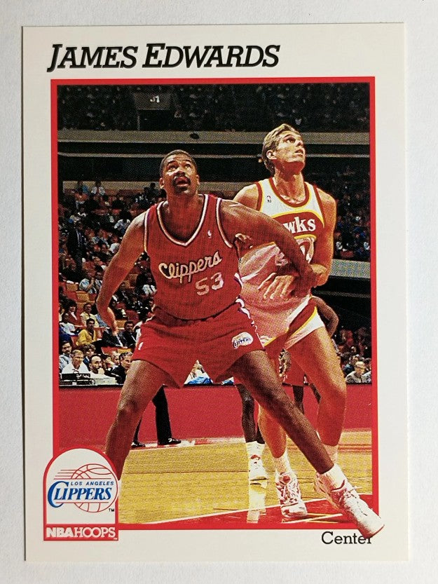 1991-92 Hoops #378 James Edwards