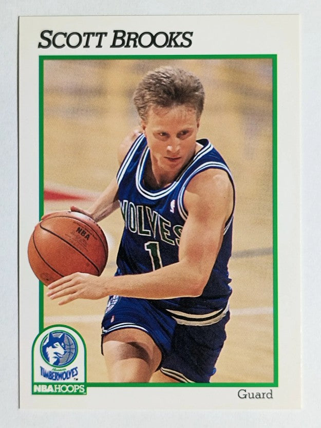 1991-92 Hoops #395 Scott Brooks
