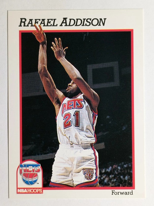 1991-92 Hoops #398 Rafael Addison RC