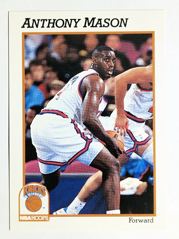 1991-92 Hoops #404 Anthony Mason RC