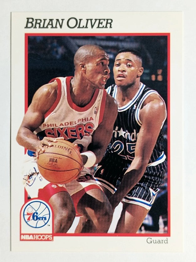 1991-92 Hoops #412 Brian Oliver