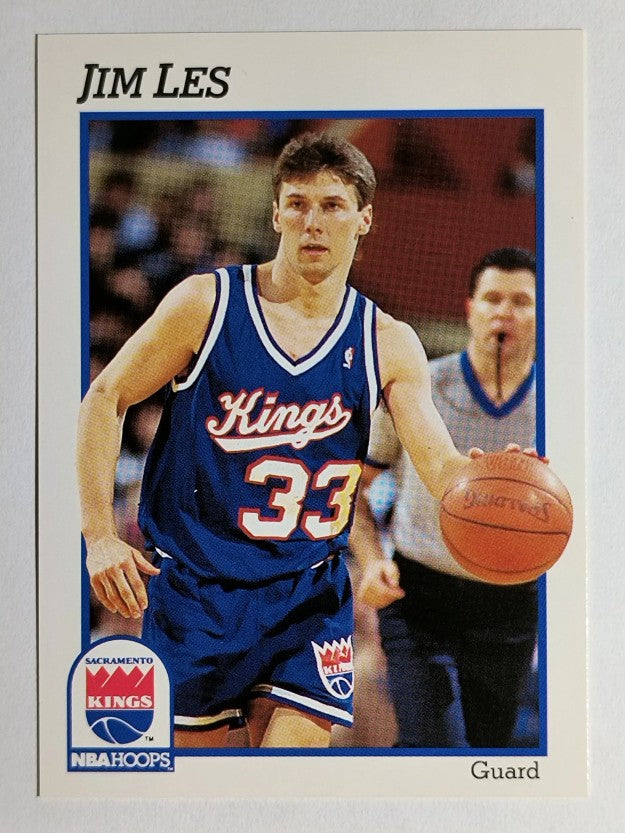 1991-92 Hoops #428 Jim Les RC