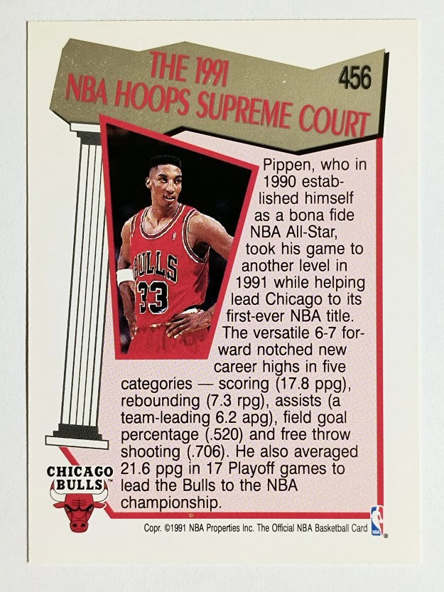 1991-92 Hoops #456 Scottie Pippen SC