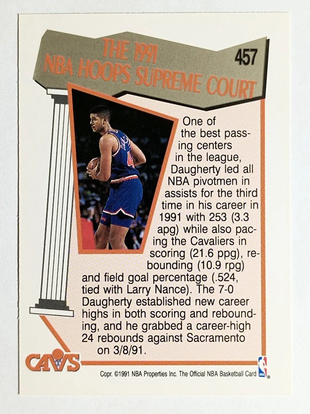 1991-92 Hoops #457 Brad Daugherty SC