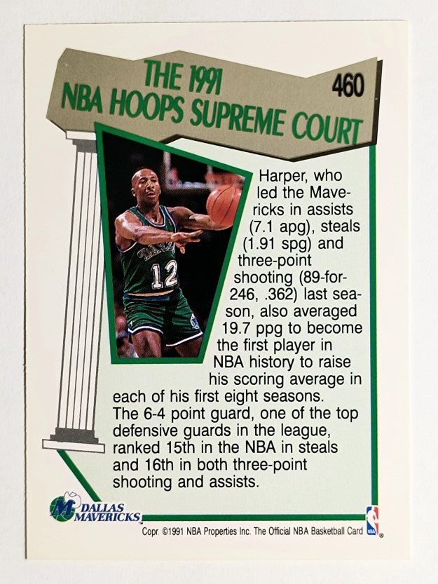 1991-92 Hoops #460 Derek Harper SC