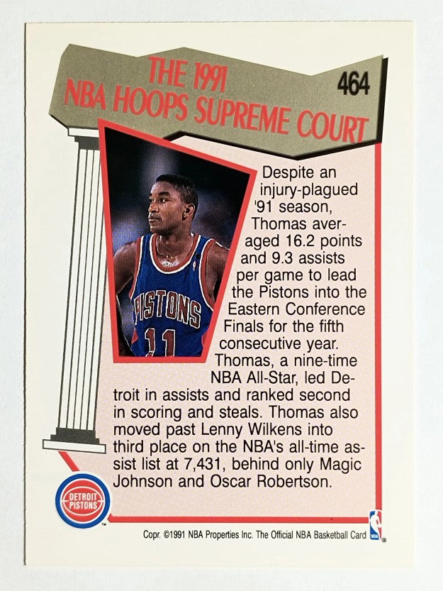 1991-92 Hoops #464 Isiah Thomas SC