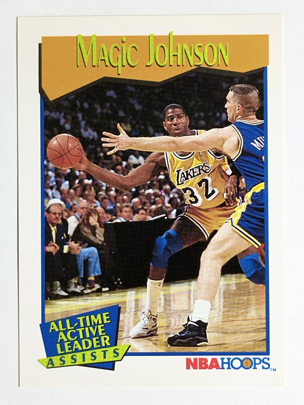 1991-92 Hoops #535 Magic Johnson AL