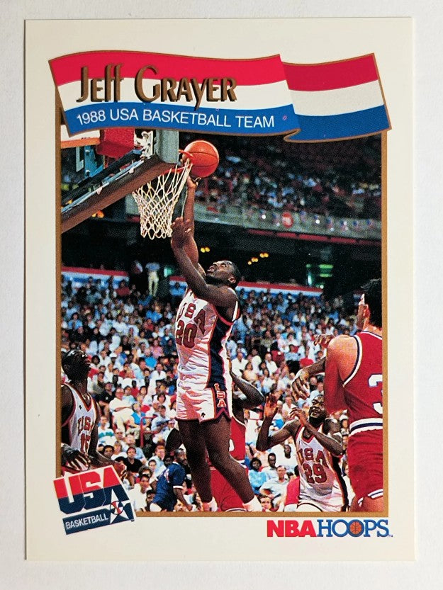 1991-92 Hoops #568 Jeff Grayer USA