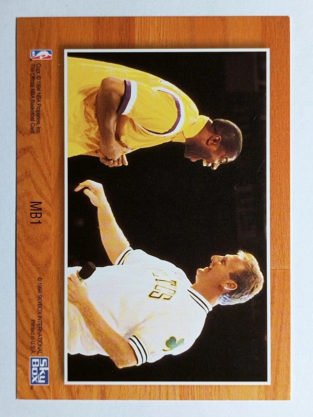 1993-94 Hoops #MB1 Magic Johnson/Larry Bird/Commemorative (EXMT)