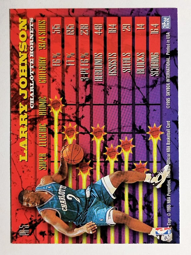 1994-95 Hoops Power Ratings #PR5 Larry Johnson