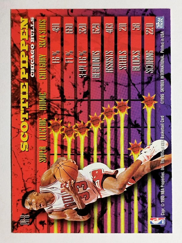 1994-95 Hoops Power Ratings #PR8 Scottie Pippen