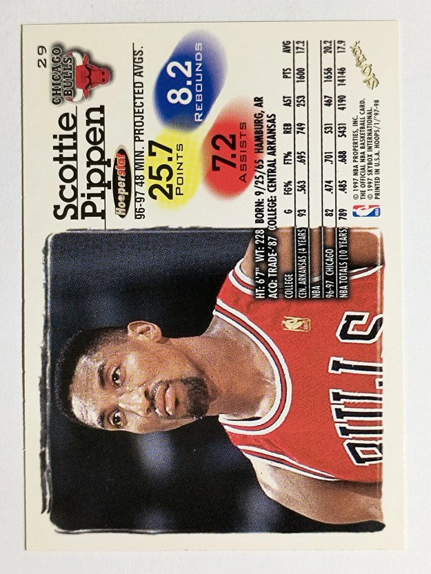 1997-98 Hoops #29 Scottie Pippen (NM)