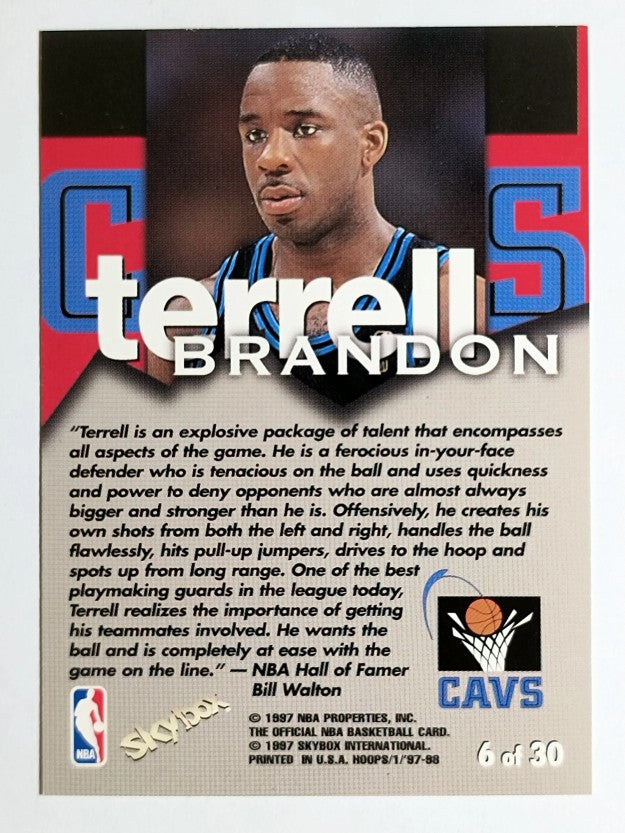1997-98 Hoops Talkin' Hoops #6 Terrell Brandon