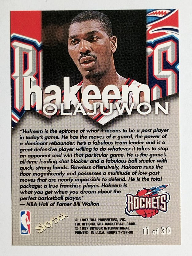 1997-98 Hoops Talkin' Hoops #11 Hakeem Olajuwon