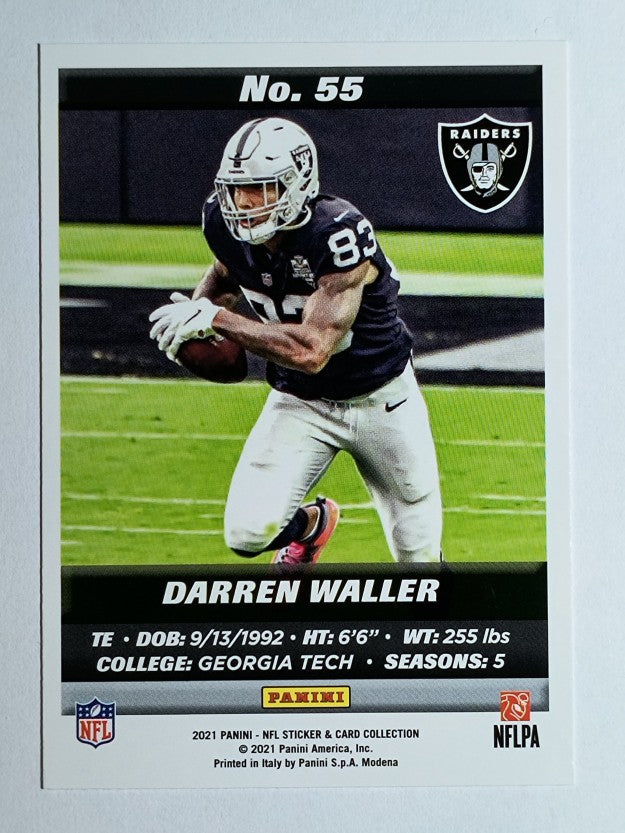 2021 Panini Stickers Cards #55 Darren Waller