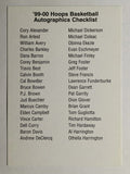 1999-00 Hoops Autographics #NNO Checklist