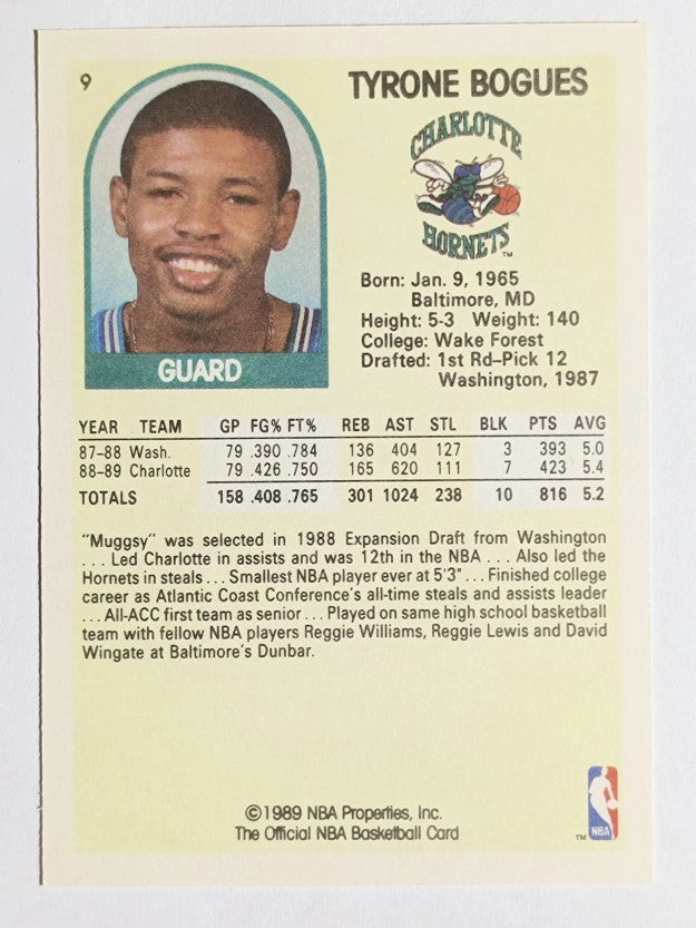 1990 Hoops 100 Superstars #9 Muggsy Bogues