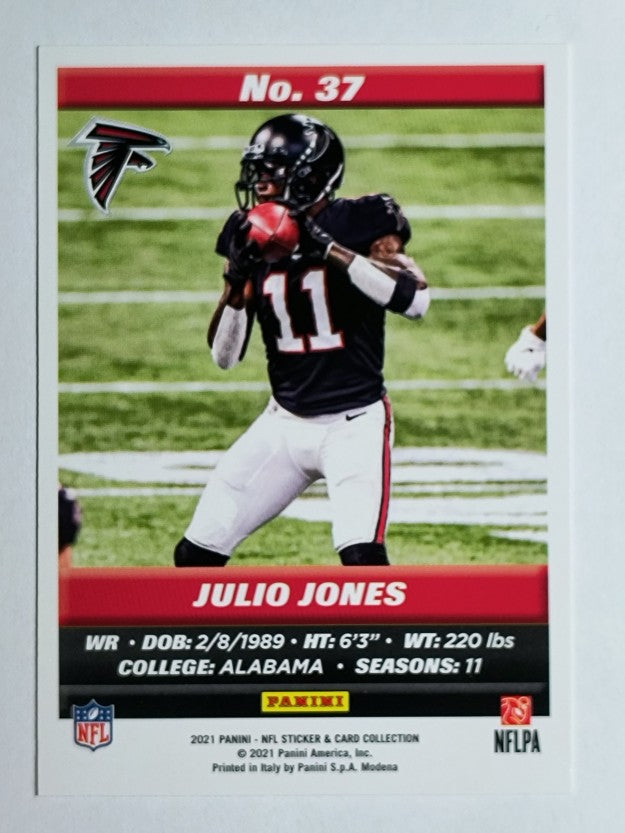 2021 Panini Stickers Cards #37 Julio Jones