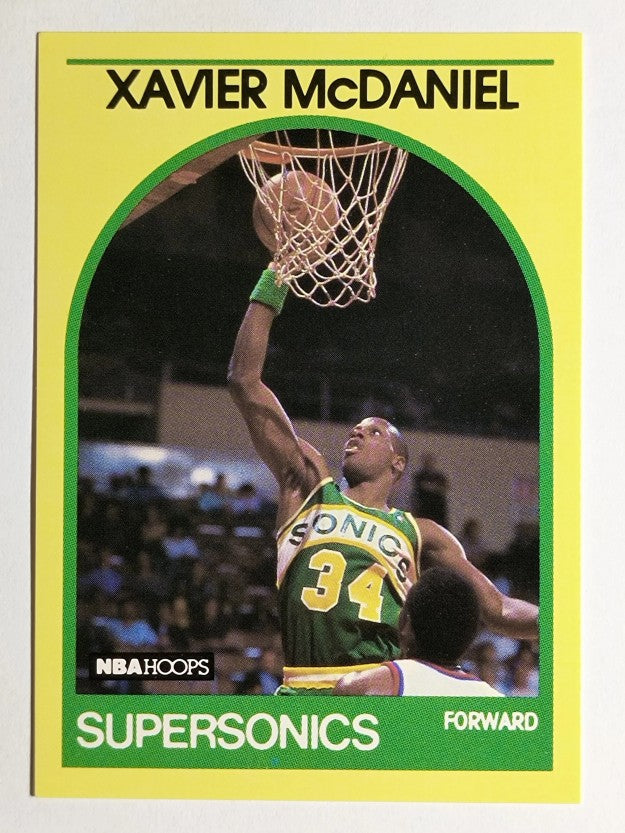 1990 Hoops 100 Superstars #91 Xavier McDaniel