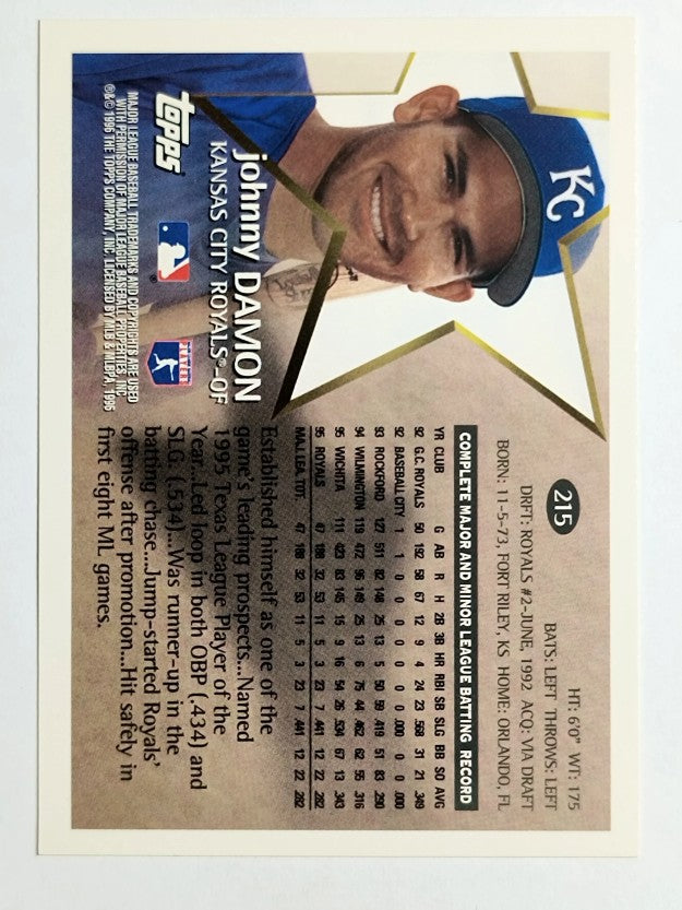 1996 Topps #215 Johnny Damon