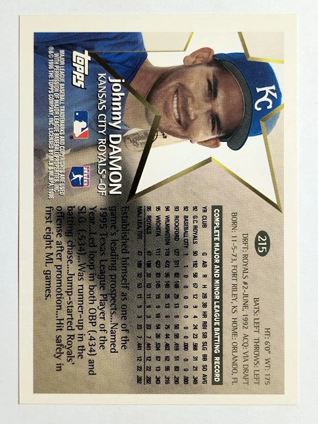 1996 Topps #215 Johnny Damon
